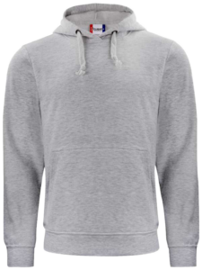 Clique_Basic-Hoddie_Graumeliert_Vorne