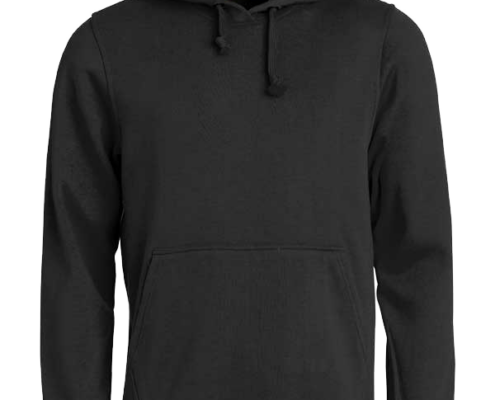 Clique_Basic-Hoddie_Schwarz_Vorne