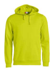 Clique_Basic-Hoddie_Warnschutzgruen_Vorne