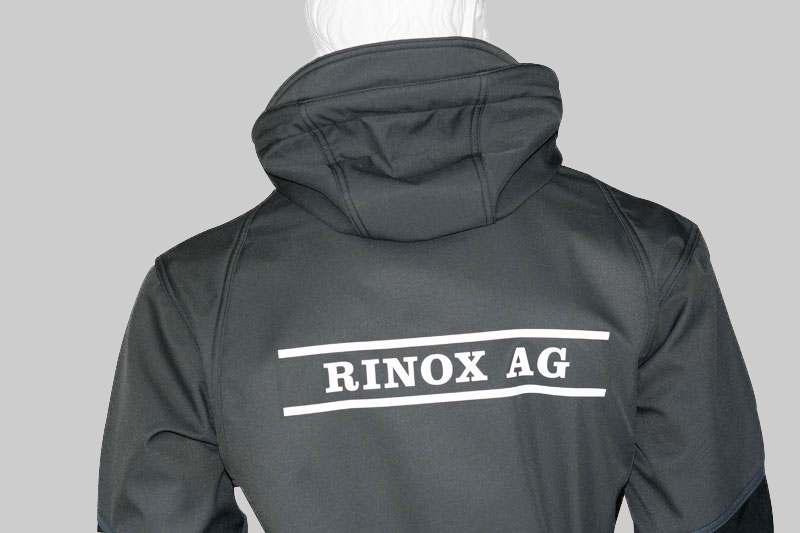 Jacke Rinox bedruckt