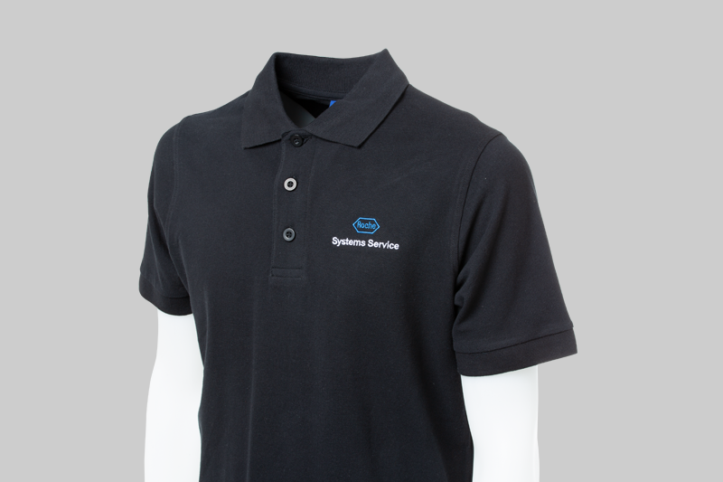 Roche Vorderseite Stick Poloshirt