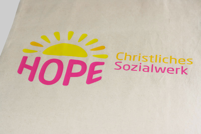 Stofftasche Hope bedruckt