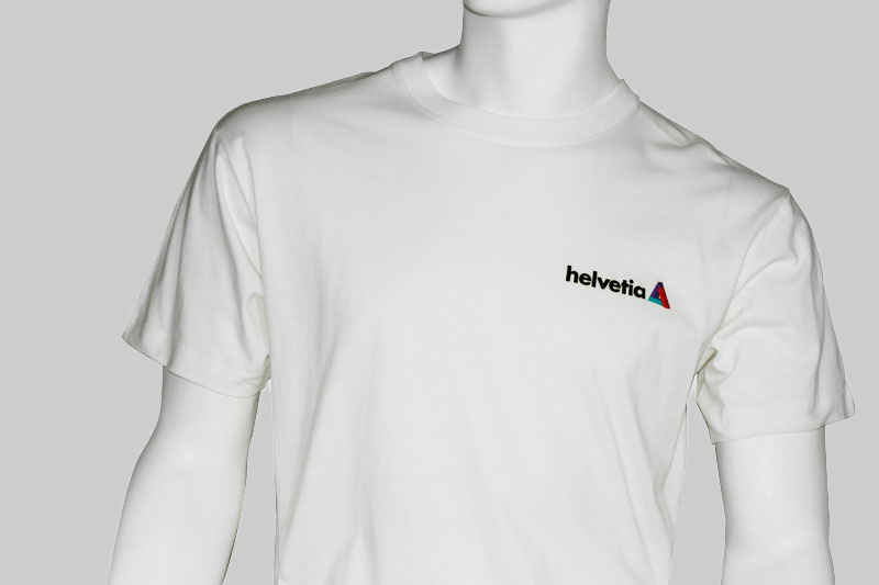 T-Shirt Helvetia bedruckt