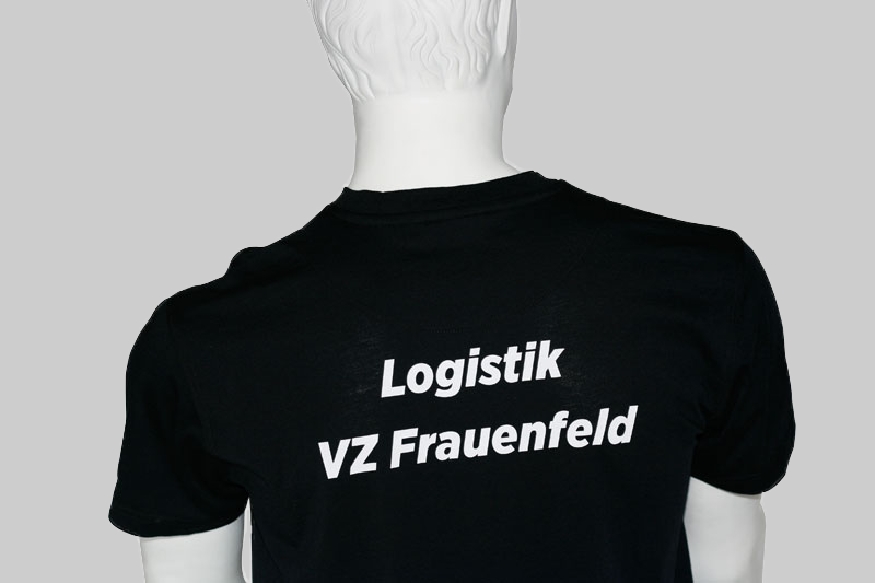 T-Shirt Logistik bedruckt