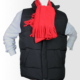 Gilets bedruckt und bestickt