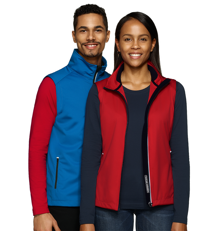 Gilets gestalten und besticken oder bedrucken
