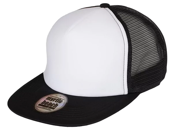 Cap besticken weiss mit Netz