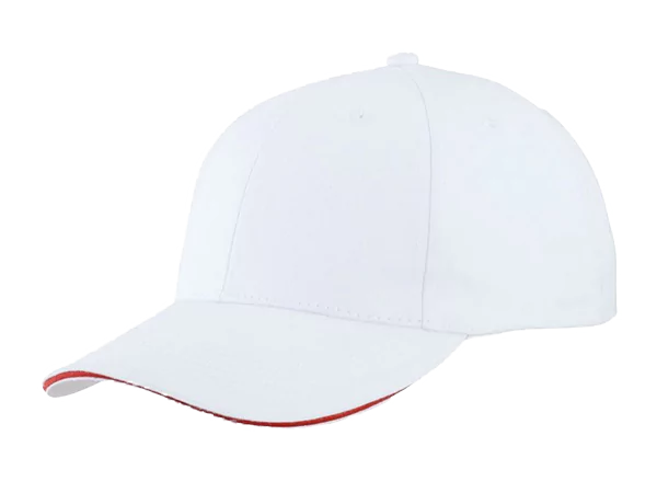 Cap besticken Weiss Rot